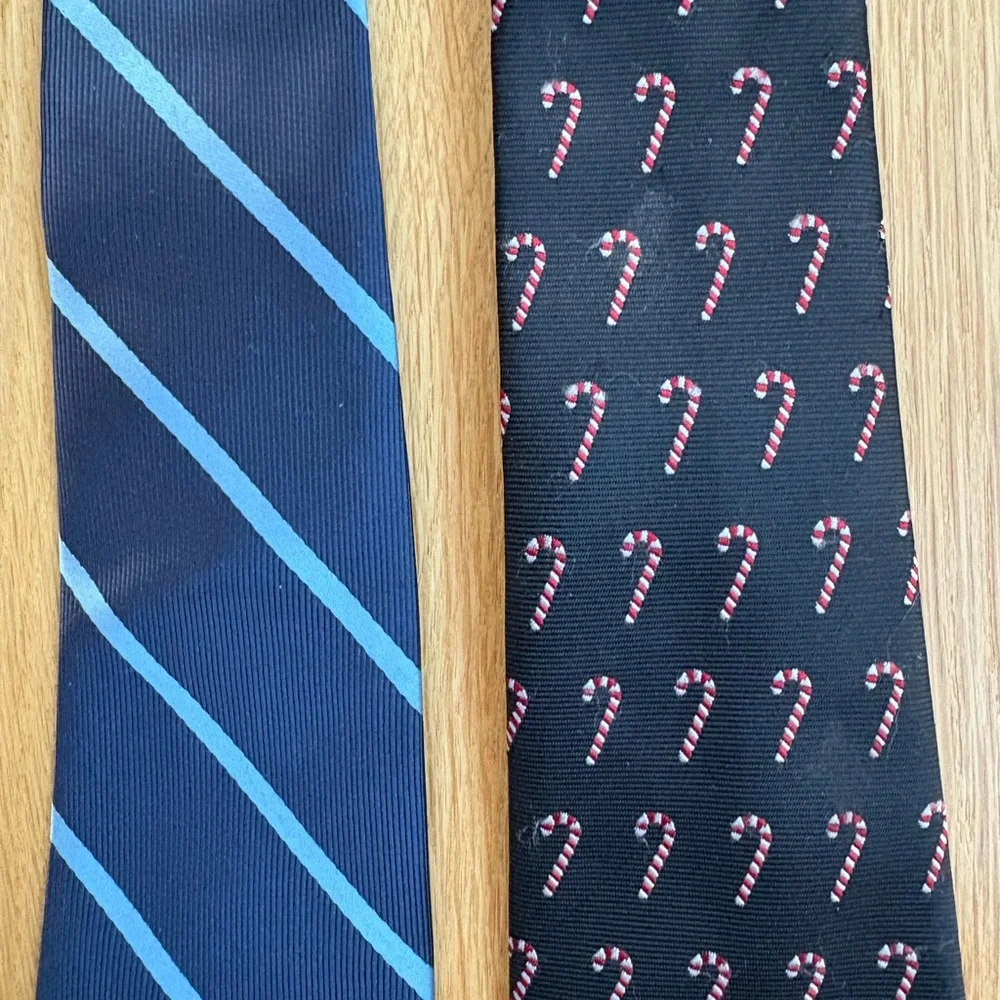 CHILDRENS PLACE Boys Neck Tie Bundle Stripe Candy Cane size 4-7